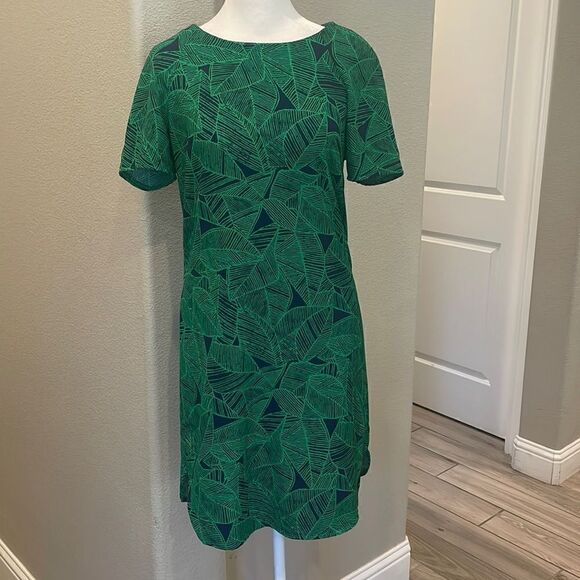 Atmosphere Leaf Print MIDI Dress Size 4 - Picture 1 of 4